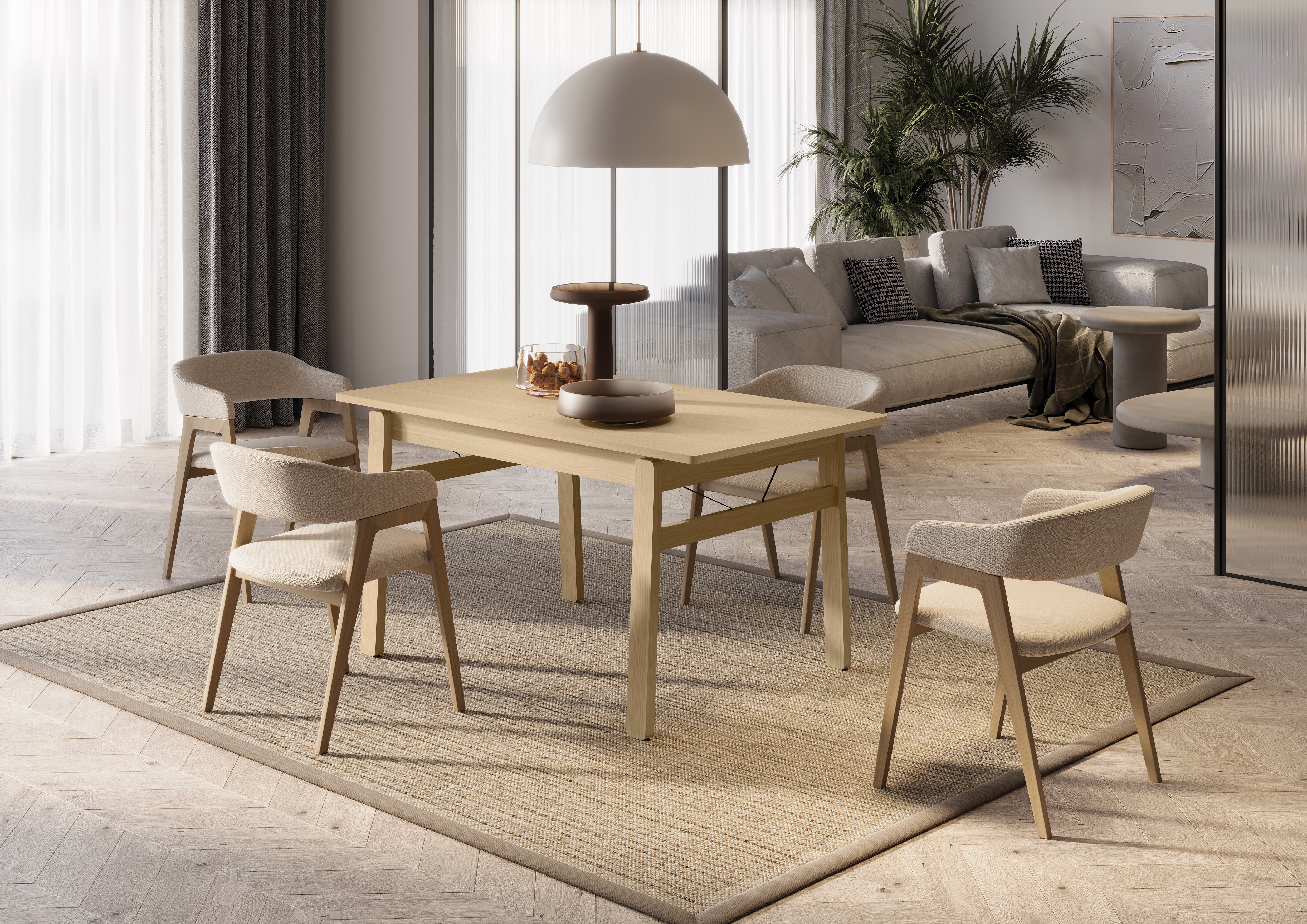 Ausziehbarer Esstisch Lenart PLOT PT-01